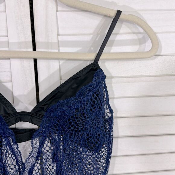 VS Teddy Size SP Navy Blue Lace & Mesh NWOT - Picture 5 of 16